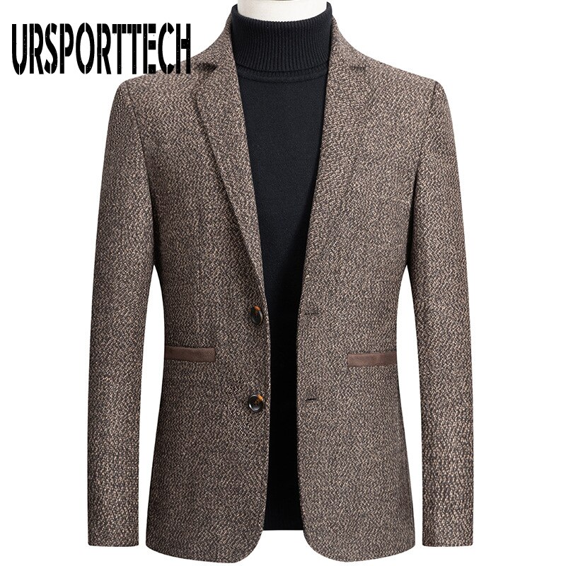 printemps automne hommes Plaid Blazer affaires décontracté hommes coupe ajustée costume veste grande taille décontracté hommes Blazer veste