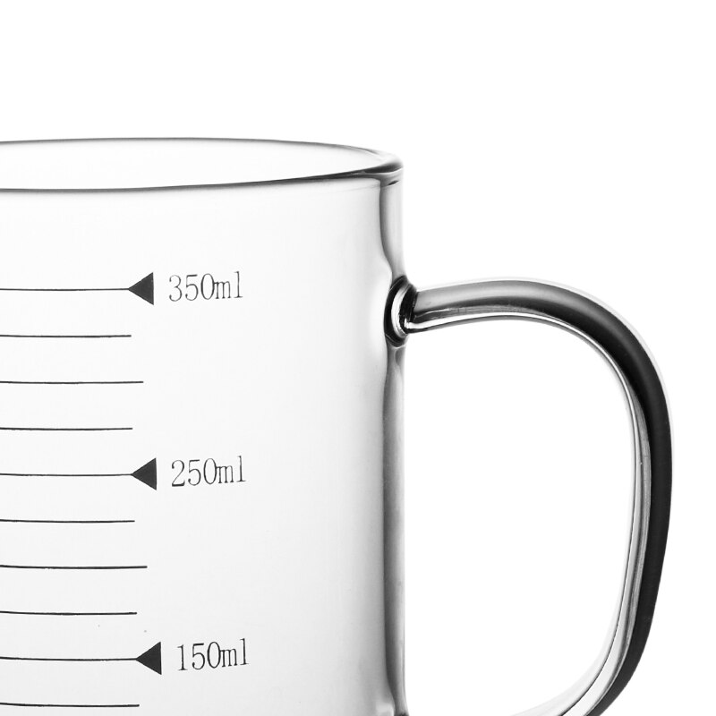 Prepware vaso medidor de vidrio DIY herramientas para hornear olla de medición con medición 350ML 500ML 1000ML, taza de cristal Material de grado alimenticio