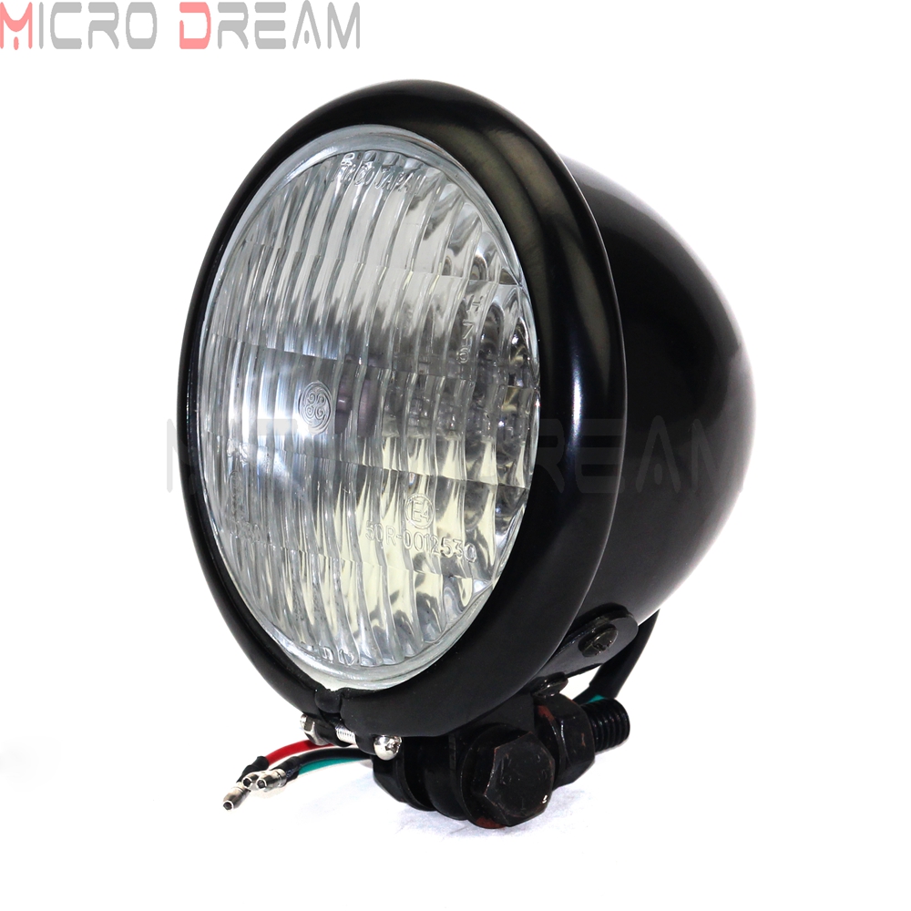 Retro Motorfiets Vintage 4.5 &quot;Koplamp Koplamp Voor Harley Honda Yamaha Suzuki Bmw Vintage Koplampen Cafe Racer Custom Chopper