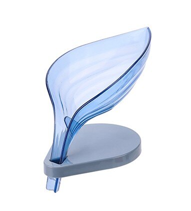 Leafology Decorative Drainage Soap Holder: blue