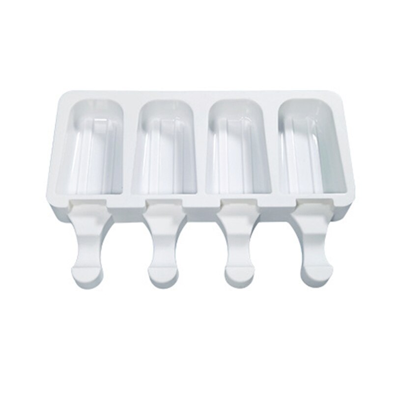 Mold Stripe Silicone Ice-Pop Molds 2/4/8 Cavities Homemade DIY Ice Cream Maker Reusable Easy Release: A04