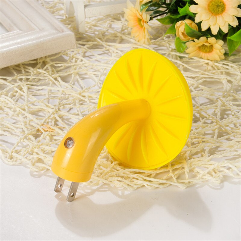 LED Night Light Mushroom Lamp Light Fun Christmas For Children Light-controlled Sensor EU US Plug Luminous Toys