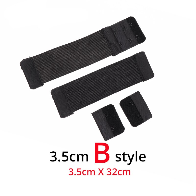Accesorios de costura para ropa interior, peluca elástica suave, banda elástica de goma elástica negra, gran , 15/25/35/40Mm, superventas: 3.5cm Adjustable B