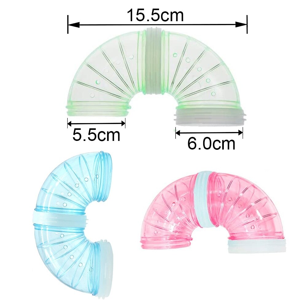 Chomik rura zewnętrzne szkolenie labirynt rury mysz szczur zabawka akcesoria dla DIY klatka dla chomika połączenie zewnętrzne tunel tor: U rodzaj Pipe