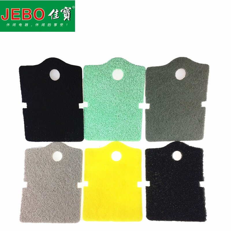 6 in 1 JEBO Efficient Filter Cotton For 805 809 815 819 809B 803 Exteranl Filter Tank Filter Original 6pcs/lot Different Sponge: 805