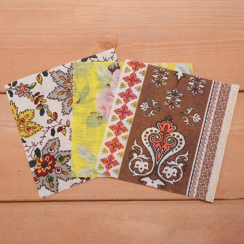 100Pcs Diy Naaien Pop Quilten Patchwork Textiel Doek Zakken 10X10Cm Vierkante Bloemen Katoen Stof Ambachten