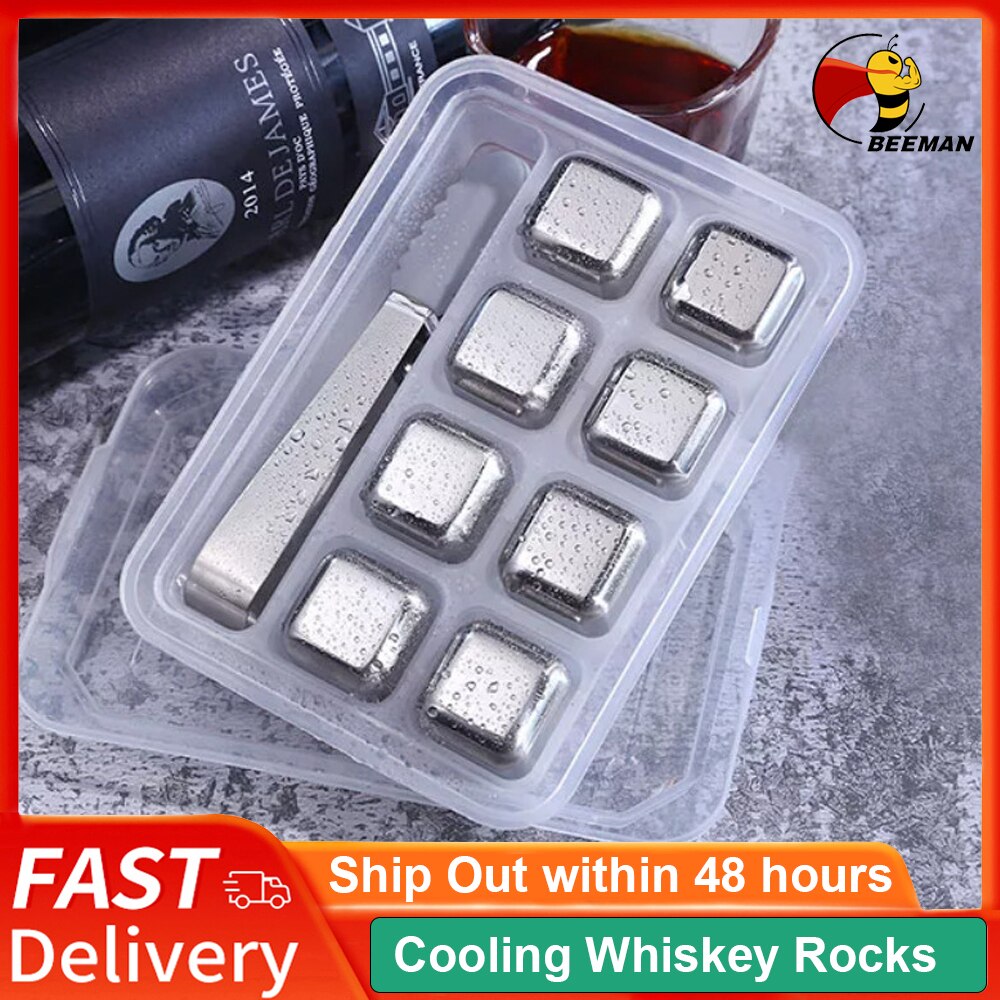 Rvs Whiskey Stones, Koeling Whisky Rotsen, Herbrui... – Grandado