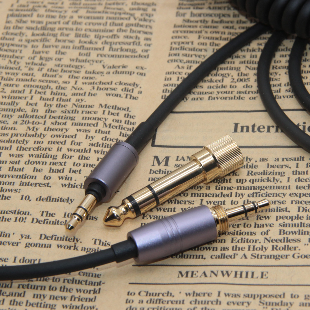 Poyatu ATH-M50xBT Cable en espiral de alivio de resorte para Audio-Technica ATH-M50xBT2 M50xBT ATH-SR50BT Cables para auriculares Cable