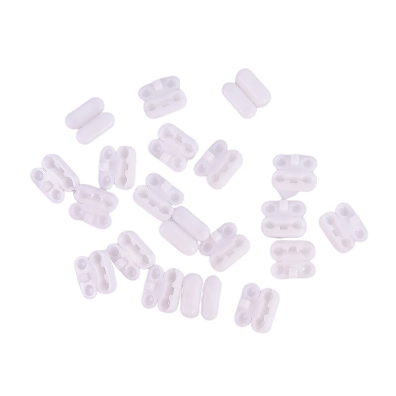 20pcs Plastic Roller Blinds Pull Cord Connector Curtain Chain Connector for Vertical Blinds Joiners Spare Tool Replacement