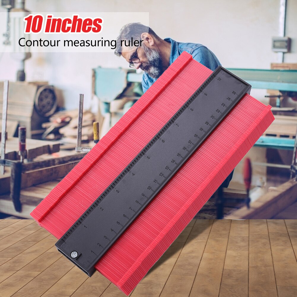 Tiling Skirting Laminate Profile Template 10/5 inch Widened Profile Contour Gauge Woodworking Gadget Depth Measurement