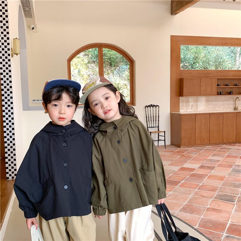 Moda primavera autunno giappone neonata ragazzo manica lunga cappotto giacche per bambini bambini abiti Casual abiti soprabito generale cappotto a vento