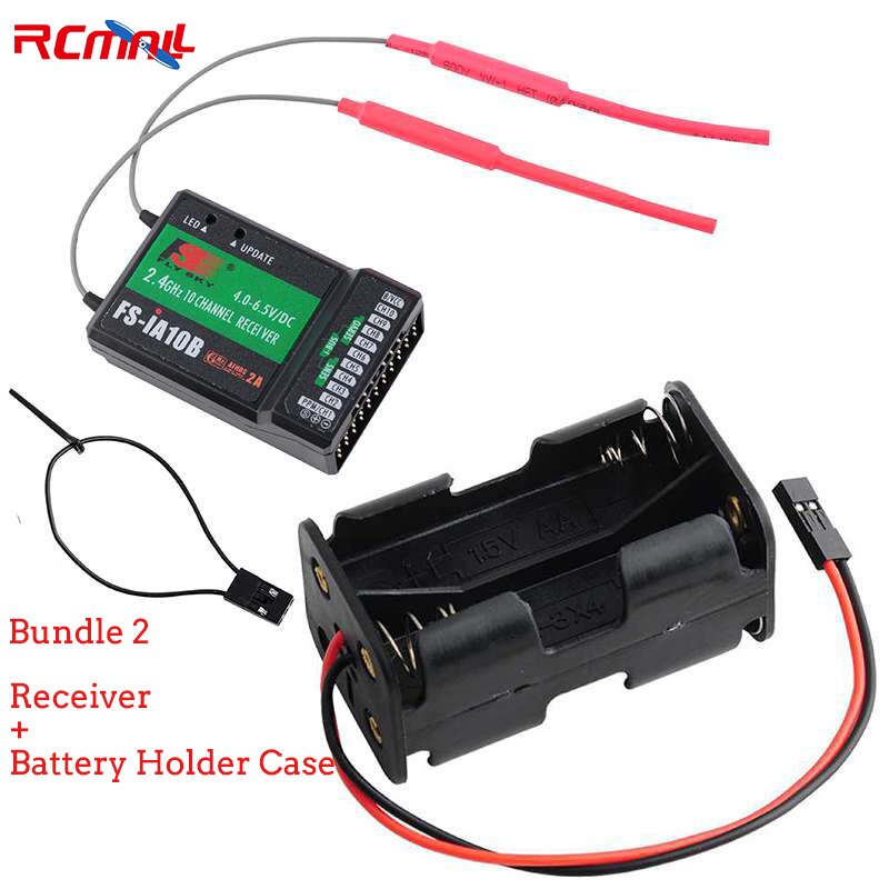 RCmall FS-iA10B Receiver 2.4G 10CH PPM Output Compatible for Flysky FS-i6 FS-i6S FS-i10 Transmitter: Bundle 2