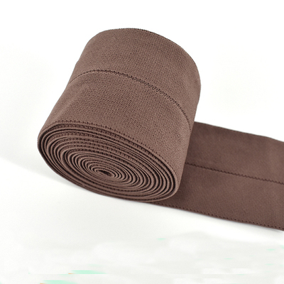 6cm fold elastikbånd løs bælte tilbehør til gummibånd kjole blonder trim syning kanter talje elastikbånd 1 meter: Kaffe