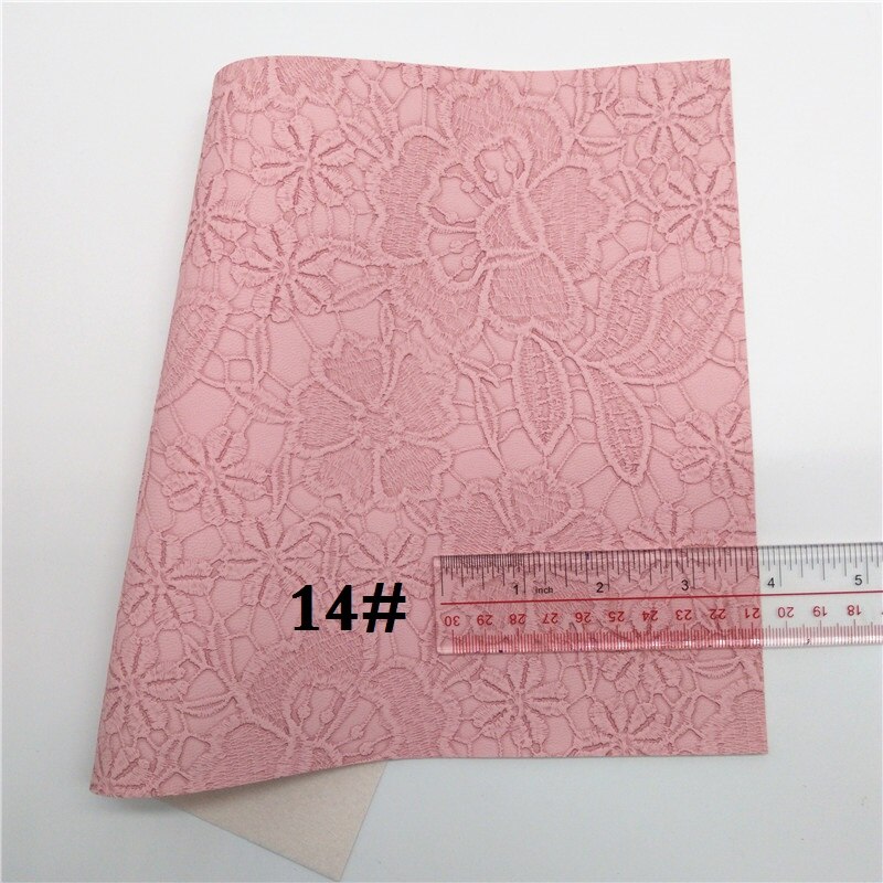 Glitterwishcome 21X29CM A4 Size Vinyl Voor Bows Iriserende Reliëf Bloemen Leer Stof Kunstleer Lakens voor Bows, GM604A: 14