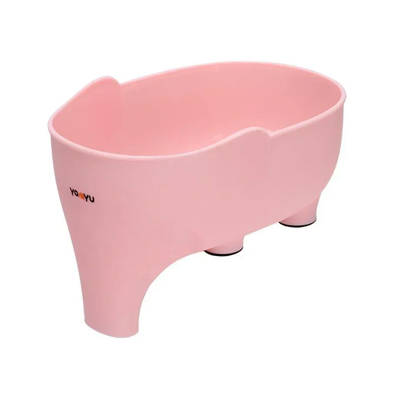 Gootsteenzeefje Olifant Beeldhouwen Overgebleven Afvoermand Fruit- en Groentewasmand Hangend Afdruiprek Keukenaccessoires: Roze