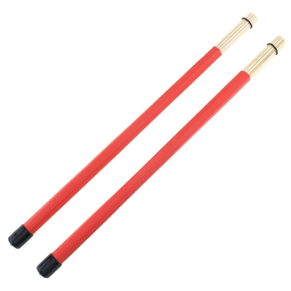 4pcs Jazz Drumsticks Set Include 5A Maple Drum Sticks Bamboo Steel Wire Brushes and Velvet Bag for Musical Instrument