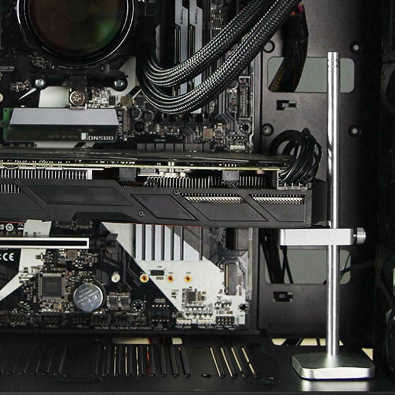 Aluminum Alloy Anodic Polishing VC-2 ie Card Holder Stand Jack Bracket Support Frame Desktop Computer Video Card Comp