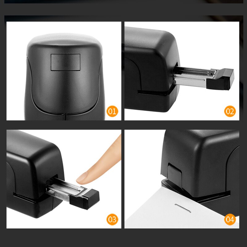 Electric Stapler School Auto Paper Bookbinding Machine Use 24/6 26/6 Staples Office Binding Supplies