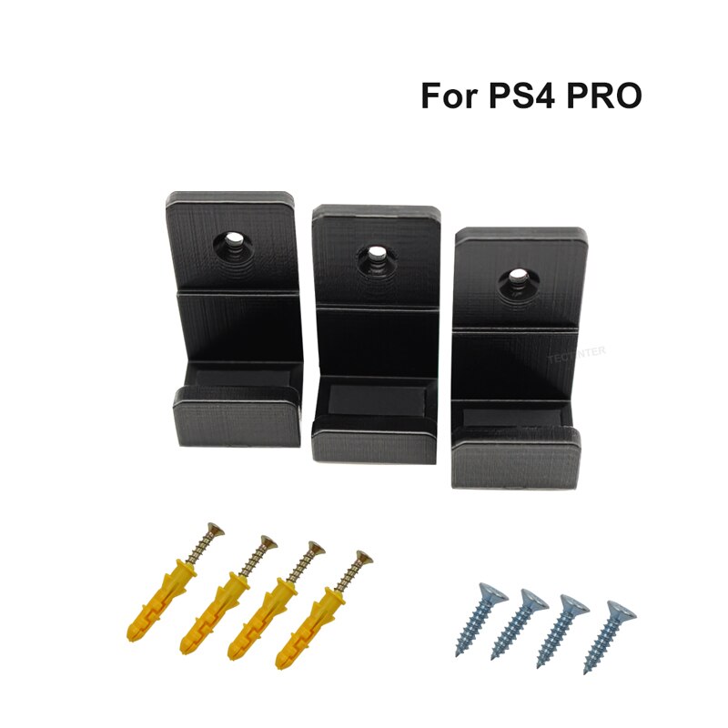 Soporte de pared para consola PS4, Base de almacenamiento para PlayStation 4, accesorios para PS4 Pro/Slim: P4Pro-Black