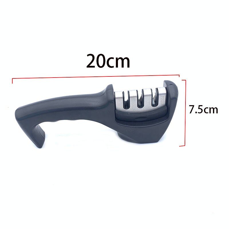 casa affilacoltelli a 3 stadi affilacoltelli in ceramica per affilare utensili da cucina accessorio per coltelli con base antiscivolo coltelli da rettifica