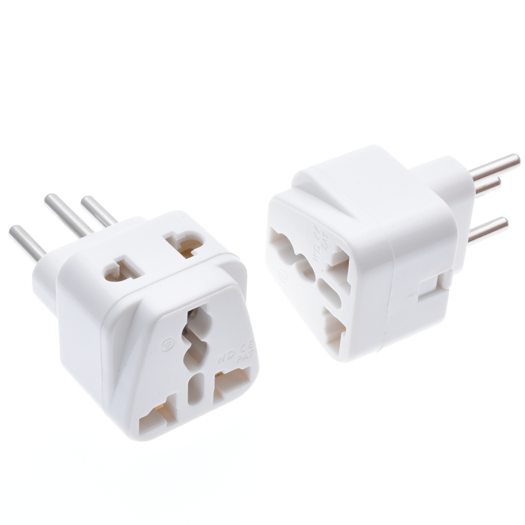 2 STUKS Universele 2 in 1 USA UK AUS Indian naar Zwitserland Adapter Plug (Type J)