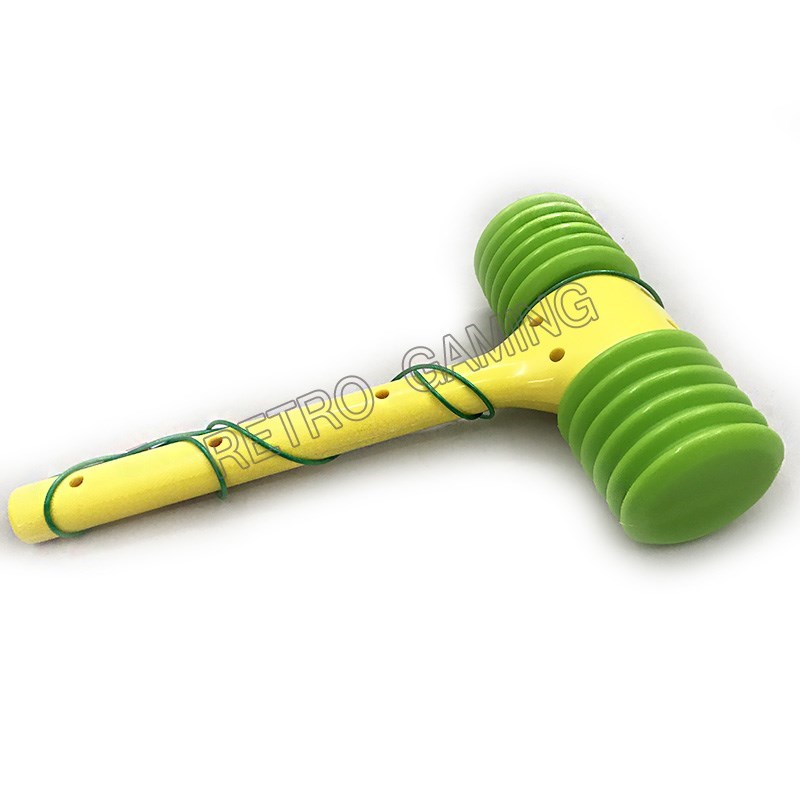 1 stykke slående musehoved til børn møntdrevet arkade whac-a-mole hit mus / frøhammer spilmaskine: Rød