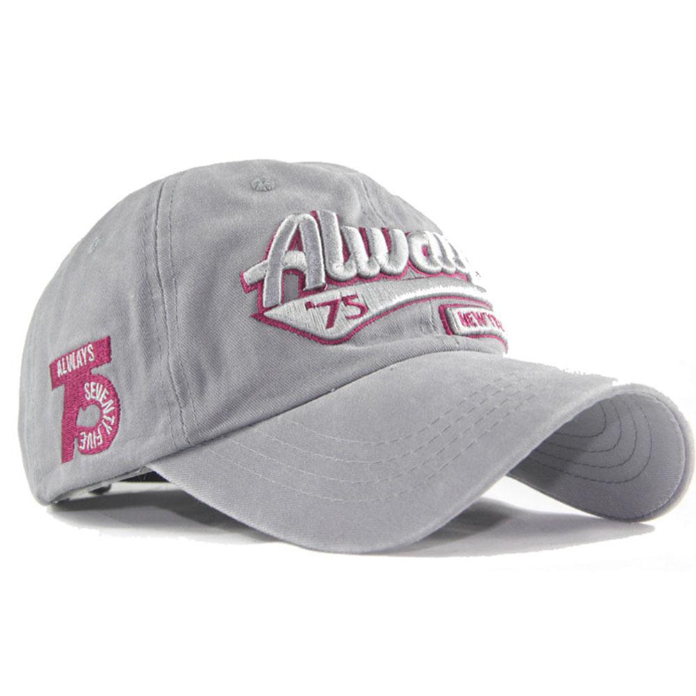 Baseball cap tennis cap 6 farve bomuld bærbar solskærm tøj afslappet hat hat praktisk holdbar: Grå