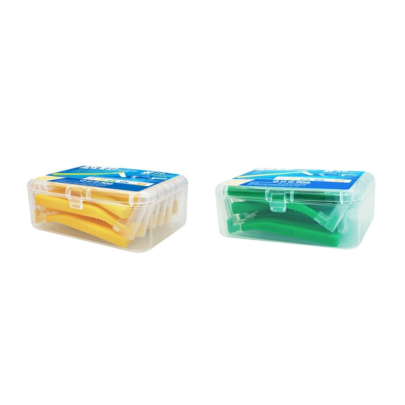 ASUS 40 Pcs L Shape Push-Pull Interdental Brush Oral Care Teeth Whitening Tooth Pick Tooth Orthodontic Toothpick Toothbru