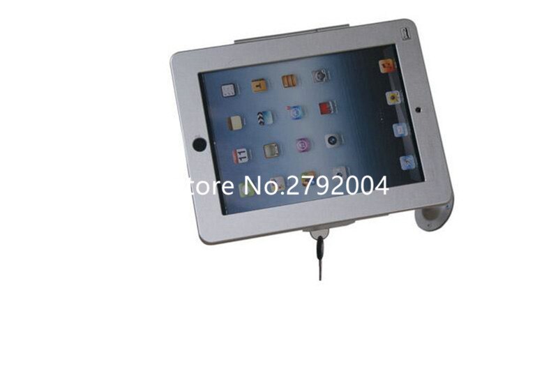 for iPad 2/3/4 /air/pro 9.7" table gooseneck lock mount display on restaurant / security desktop holder mounting on shop