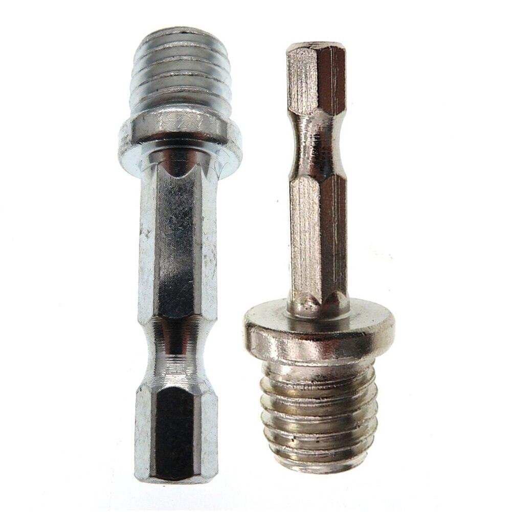 M10/M14 Hexagon Rod Adapter Thread Connecting Rod Adapter Replacement Disc Polishing Grinder Connect Converter Drill Chuck Tools
