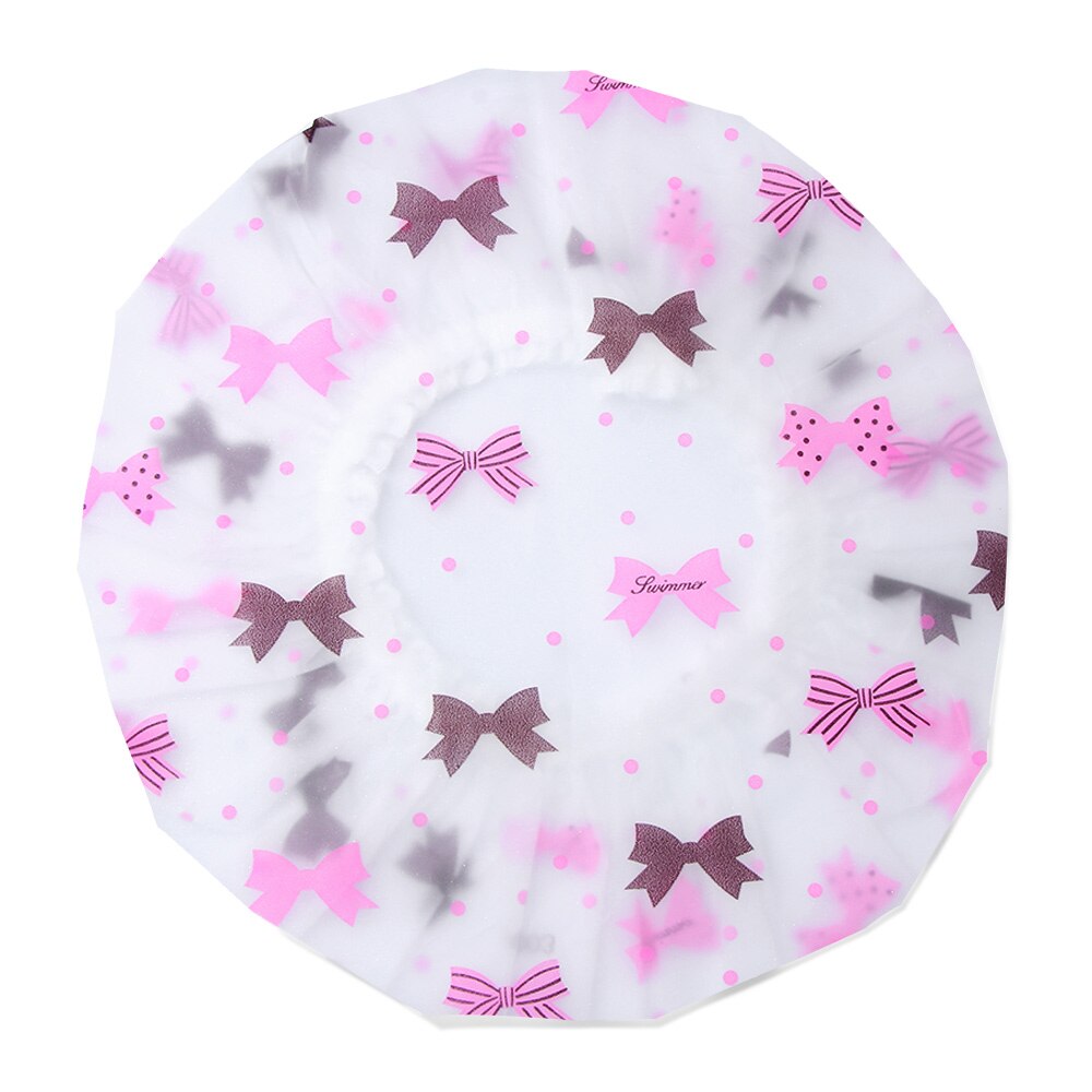 Gorro de ducha impermeable para Spa, gorro de baño elástico grueso, cubierta de pelo para salón de belleza, producto de peluquería reutilizable, , 1 ud.: Color   2
