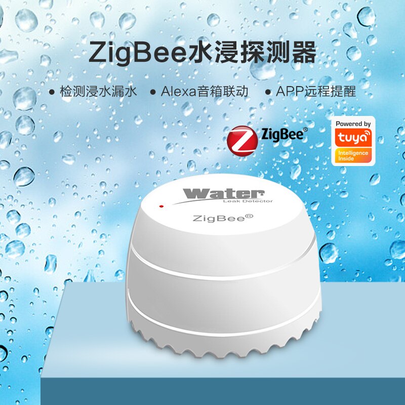 Tuya WIFI/Zigbee Water Leakage Detector Smart Home Water Flood Sensor Work With Tuya Zigbee Gateway Support Smart Life APP