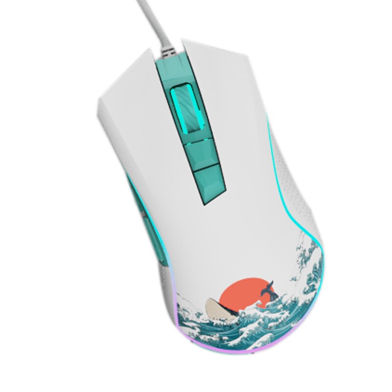 XVX Wireless Mouse Charging Dock + Wireless Mouse Set Metal Power Bank Station 2.4GHz Mice with Charge Base: coral sea mouse