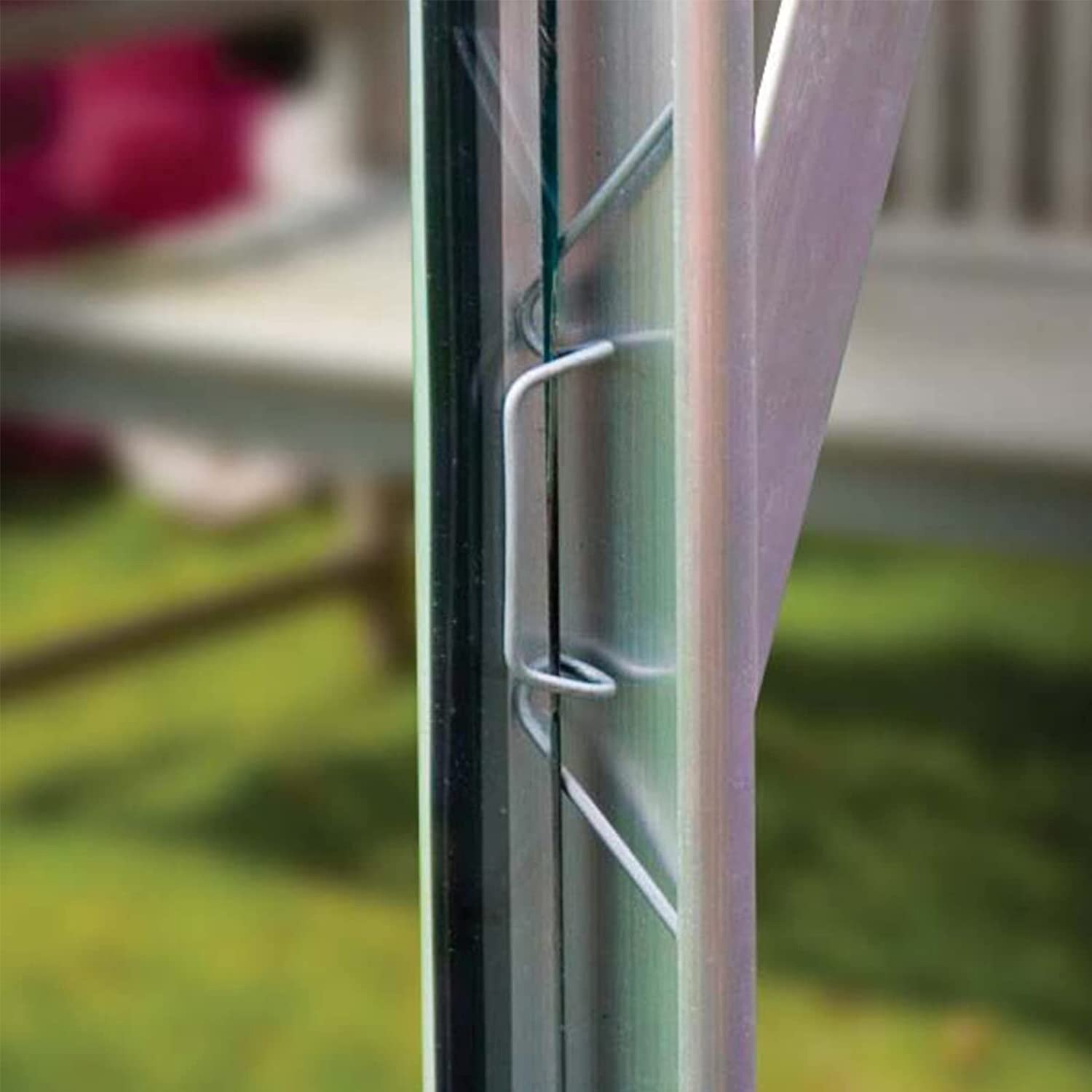 30 Pack Durable Stainless Steel Greenhouse Glazing Clips Stainless Steel W Spring Wire For Greenhouse