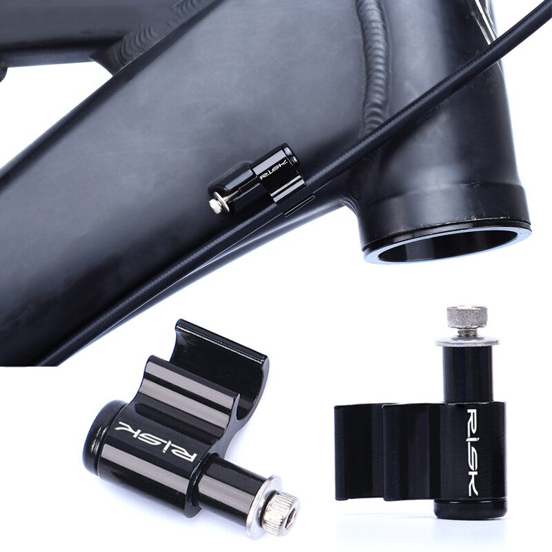 Bike Bicycle Hydraulic Brake Hose Holder Cable Line Guide Wire Clips Clamps Aluminum Alloy Hose Holders Stainless Steel Screw