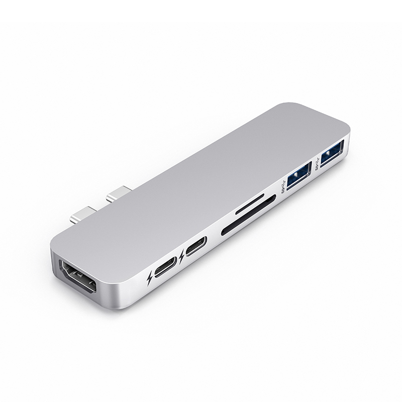 Usb C Hub Thunderbolt 3 Dock Met Hdmi-Compatibel Adapter Tf Sd Reader Pd 3.0 Voor Voor Macbook Pro/Air -