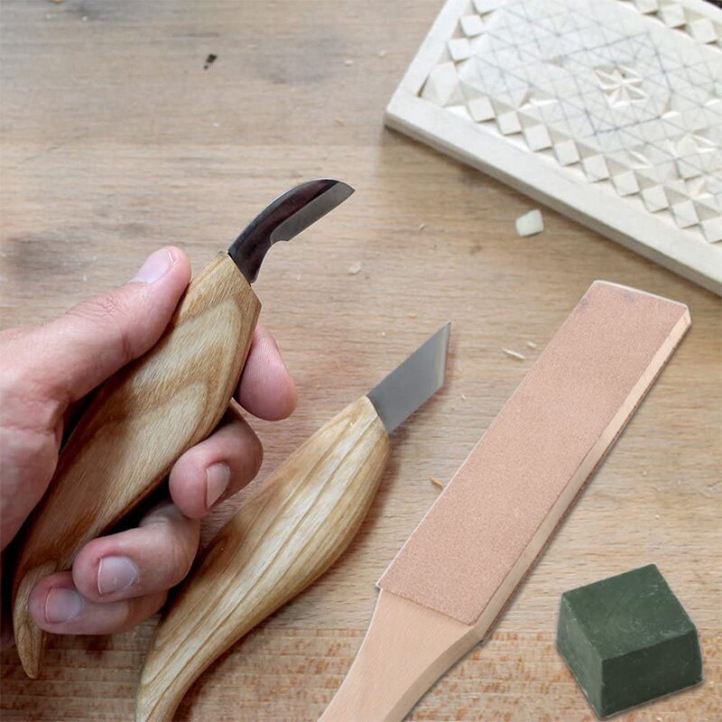 Skórzany zestaw narzędzi obcinanie skórzana deska pasek do ostrzenia brzytwy 3 paczki skórzane ostrzenie polerowanie związek brus ostrzałka robić noży