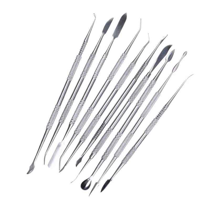 10pcs Stainless steel clay sculpture knife Sculpture tools for modeling ceramic crafts: Default Title