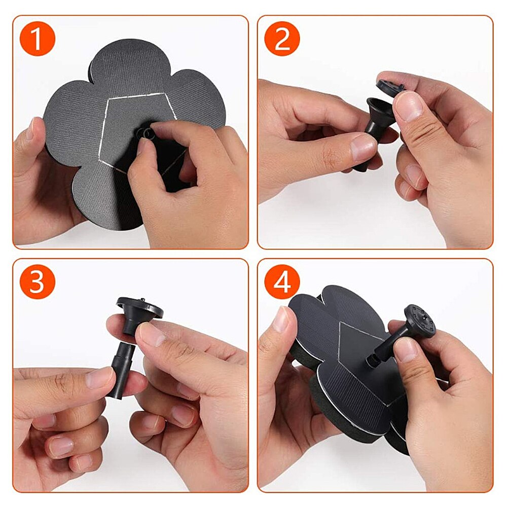 Outdoor Solar Powered Fountain Pond Pool Lake Mini Water Fountain Pump Floating Aquarium Garden Gardening Decoration Supplies