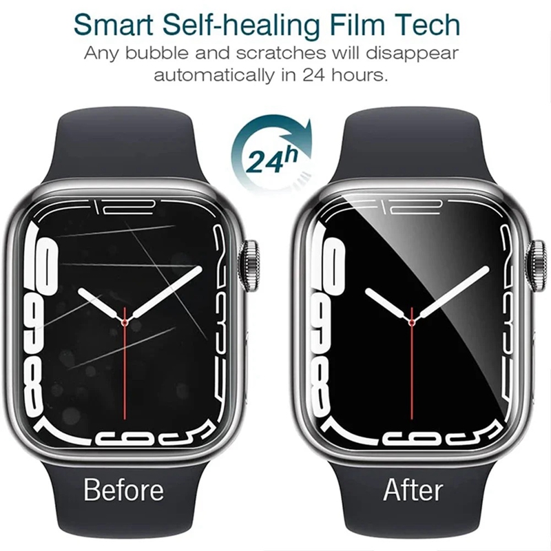 Película de hidrogel para Apple Watch Ultra 2, Protector de pantalla de 49mm para iWatch Series 9, 8, 7, 6 SE, 45mm, 41mm, 44mm, 38mm, 40mm y 42mm, 5 uds.