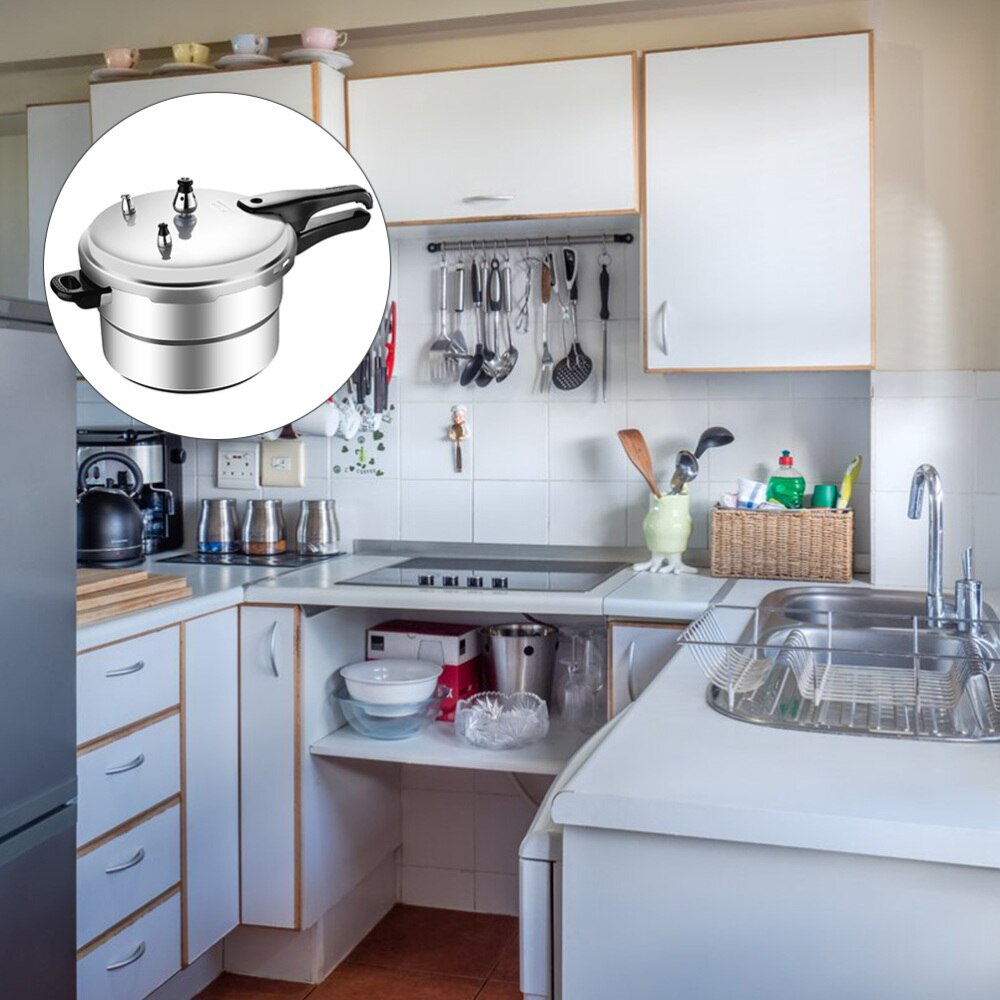 Gas Induction Cooker Pressure Cooker Mini Pressure Cooker Cooking Pot Silver