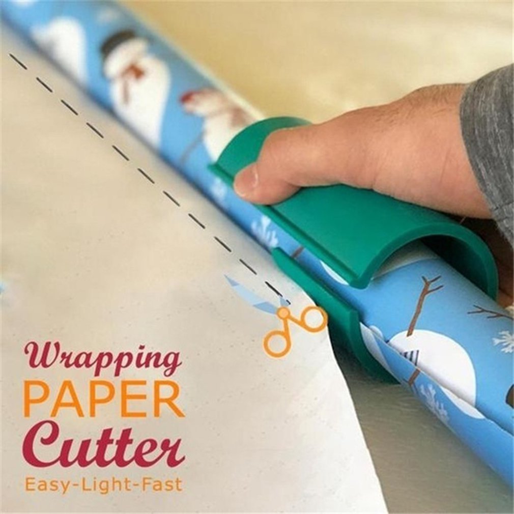 Cuchillo cilíndrico para envolver de Navidad, cortador de papel, para vacaciones