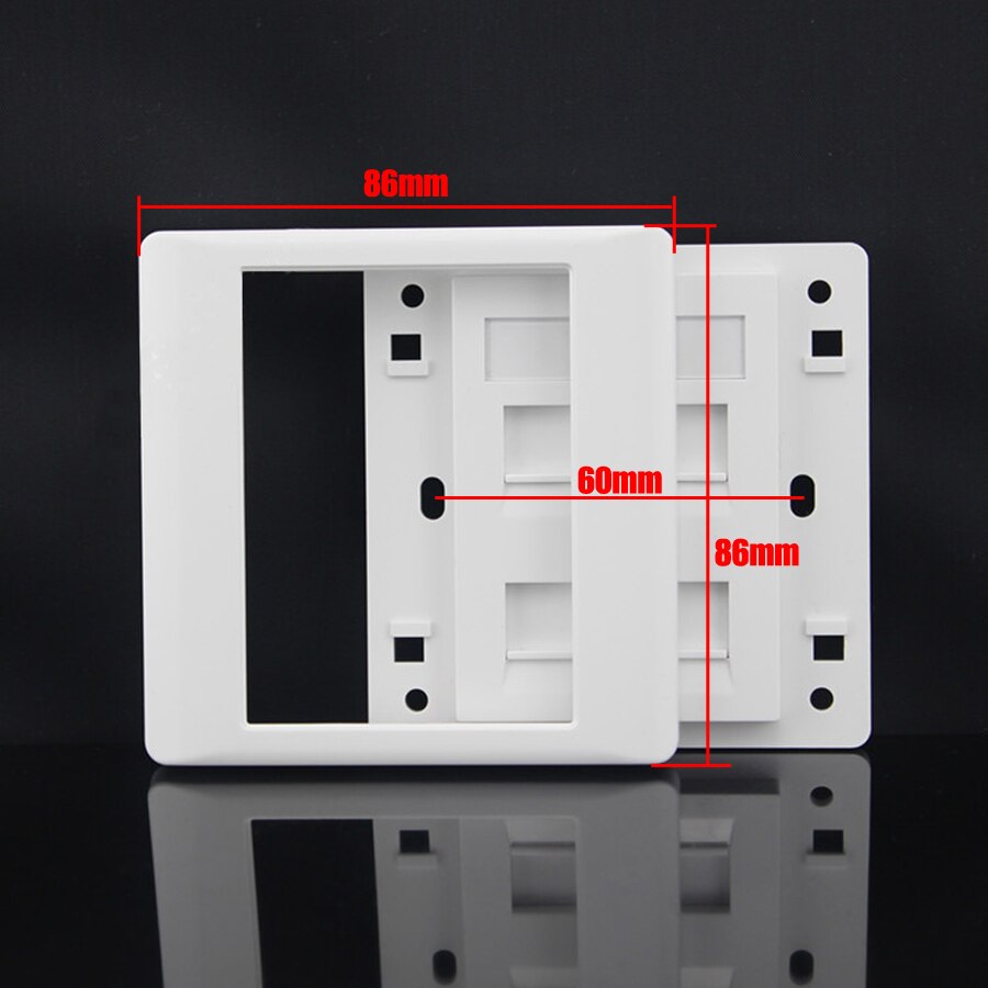 Xintylink rj45 Buchse Jack modulare 4 Häfen rj11 Katze5e Katze6 weiß Schlussstein pc Zauberstab Frontplatte toolless telefon linie Tafel 86mm