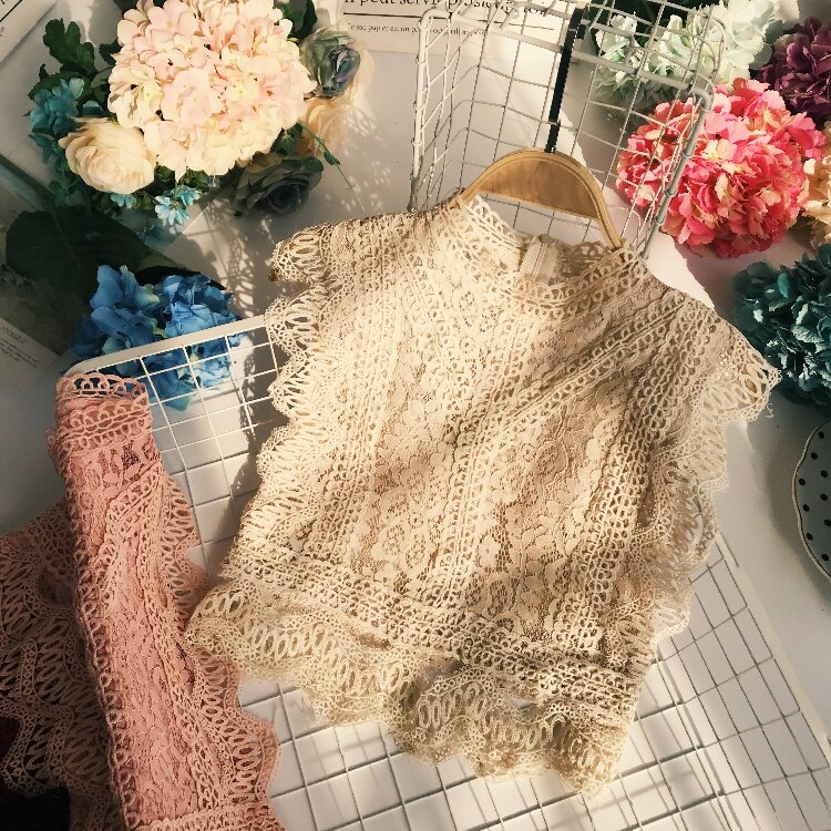 Sommer blonder hule crop toppe kvinder korte blonder pullover tank vest damer slanke uden tank toppe: Abrikos
