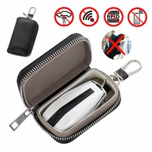 1 pc bloqueador de sinal chave do carro faraday gaiola fob bolsa keyless rfid saco de bloqueio caso presente aniversário