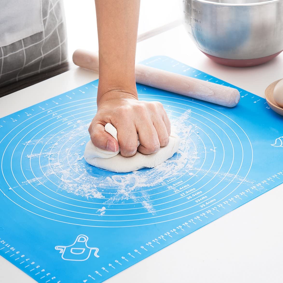 Feuille pour pâte à Pizza, pâtisserie, pâtisserie, ustensiles de cuisine, tapis de cuisson antiadhésif en Silicone