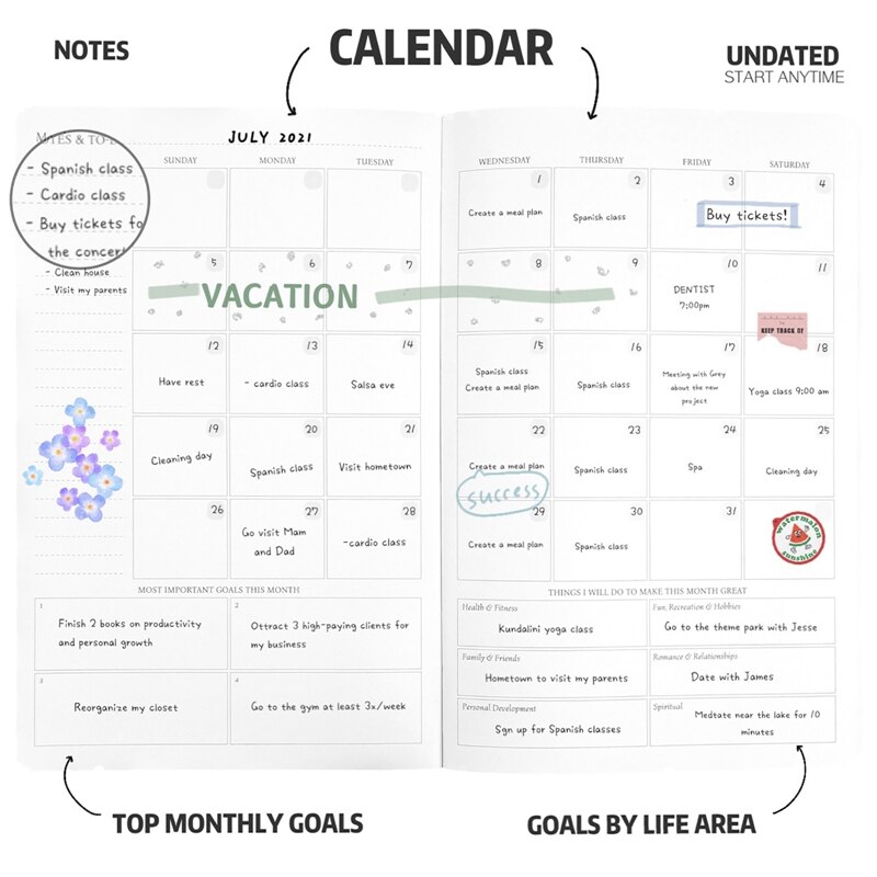 Hourly Schedule Edition Deluxe Weekly &amp; Daily Organizer with Time Slots Time Management Appointment Book