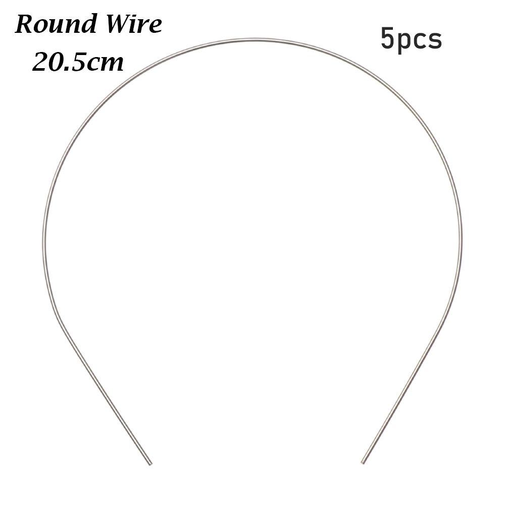 Accesorios de decoración para el cabello de muñecas, piezas de banda para la cabeza, materiales para diademas de muñecas, 1/3, 1/4, 1/6, 5 uds.: Gris