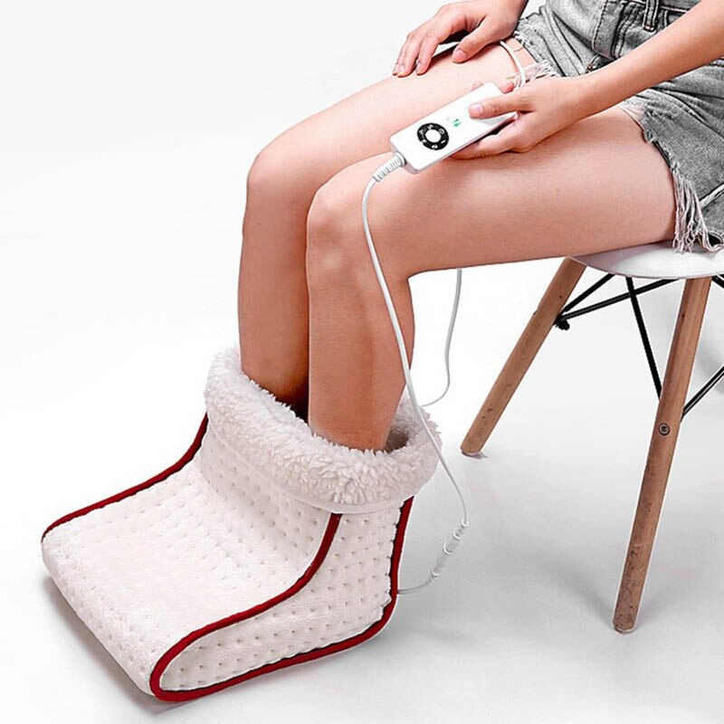 Elektrisk opvarmet sæde varm fodvarmer opvarmningspude vaskbar varme kontrolindstillinger varmere pude termisk fod varm massage: Fodvarmer