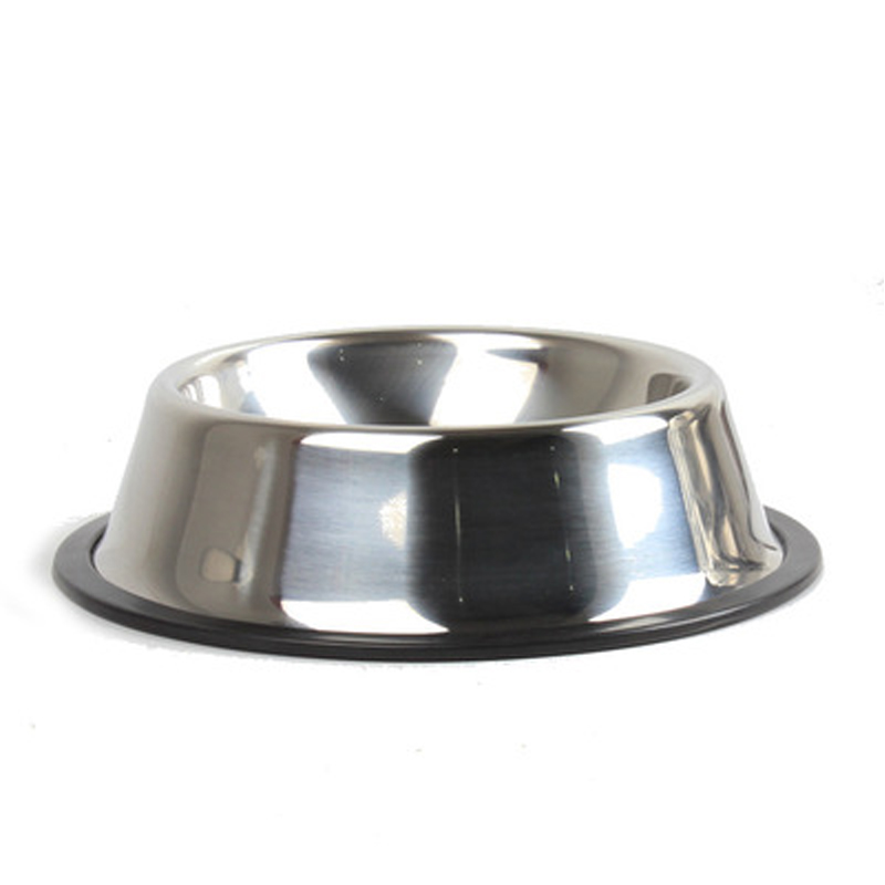 Perro de acero inoxidable dos mascotas cuencos perro comida para gatos agua comedero mascotas suministros de alimentación platos tazón de perros pequeños de gran tamaño: 26cm